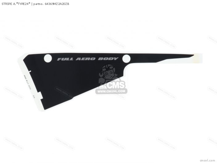 Honda STRIPE A,*TYPE24* 64369MZ2A20ZB Honda STRIPE A,*TYPE24* 64369MZ2A20ZB