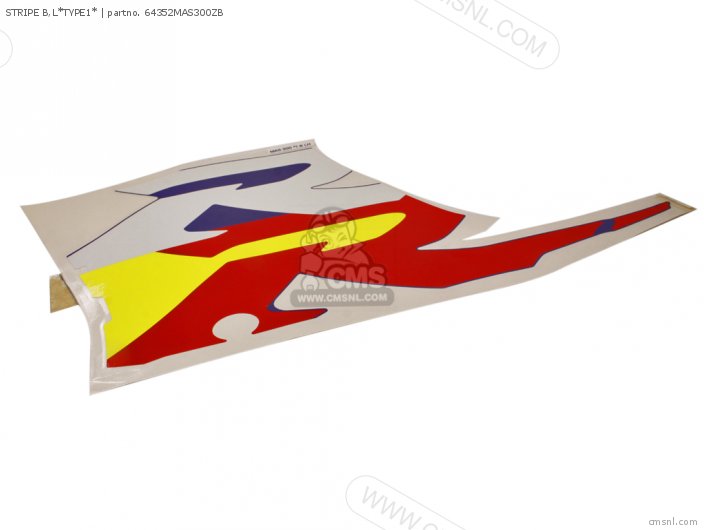 Honda STRIPE B,L*TYPE1* 64352MAS300ZB Honda STRIPE B,L*TYPE1* 64352MAS300ZB