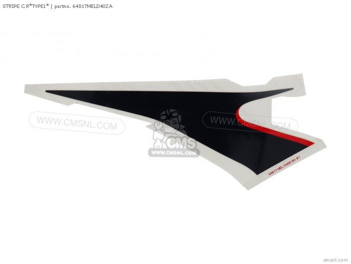 Honda STRIPE C,R*TYPE1* 64817MELD40ZA Honda STRIPE C,R*TYPE1* 64817MELD40ZA