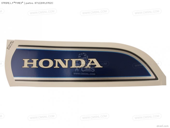 Honda STRIPE,L F*TYPE3* 87122KRL970ZC