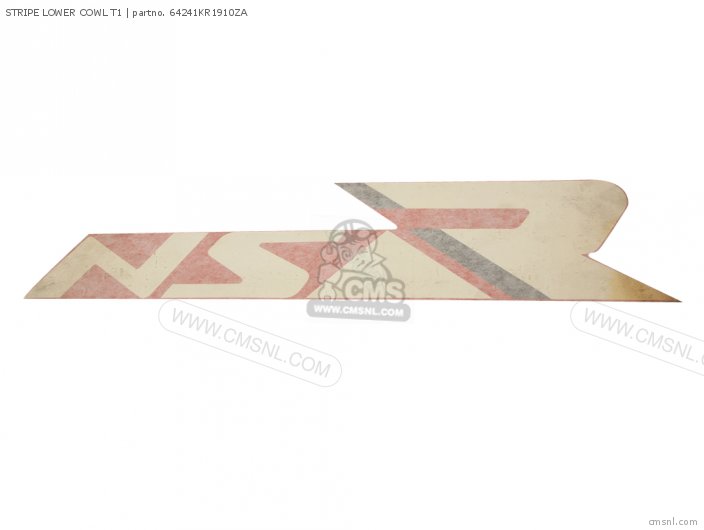 Honda STRIPE LOWER COWL T1 64241KR1910ZA Honda STRIPE LOWER COWL T1 64241KR1910ZA