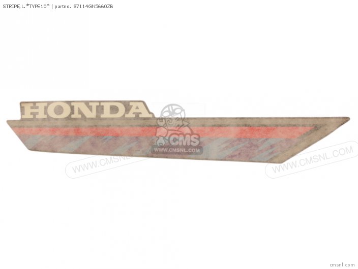 Honda STRIPE,L.*TYPE10* 87114GN5660ZB