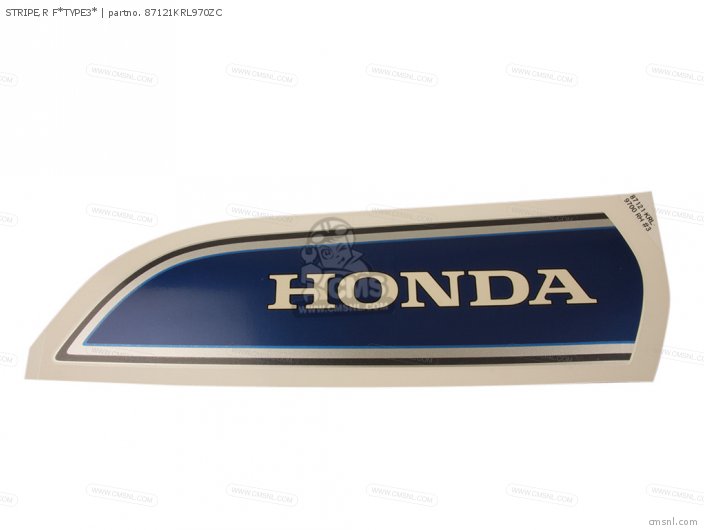 Honda STRIPE,R F*TYPE3* 87121KRL970ZC