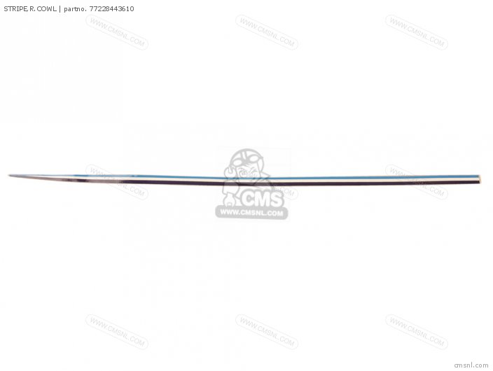 Honda STRIPE,R.COWL 77228443610