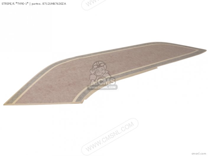 Honda STRIPE,R.*TYPE-1* 87121MB7630ZA Honda STRIPE,R.*TYPE-1* 87121MB7630ZA