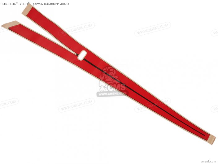 Honda STRIPE,R.*TYPE 4* 83615MN4780ZD Honda STRIPE,R.*TYPE 4* 83615MN4780ZD