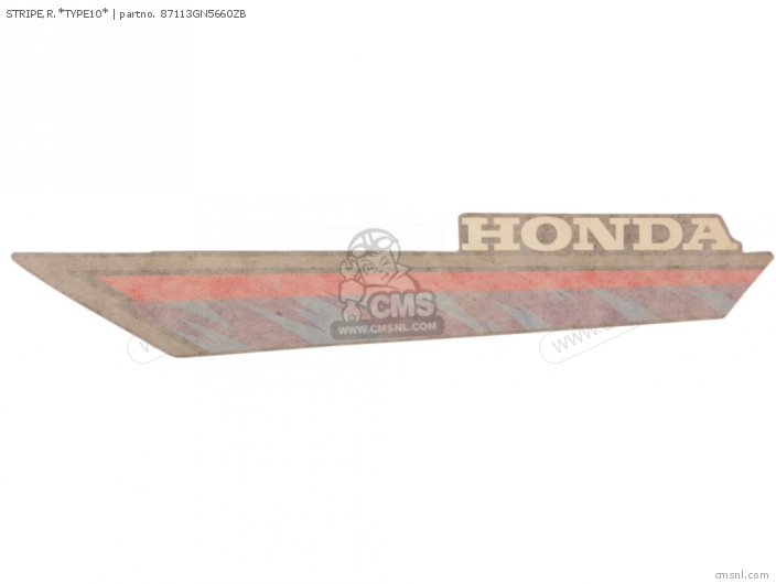 Honda STRIPE,R.*TYPE10* 87113GN5660ZB