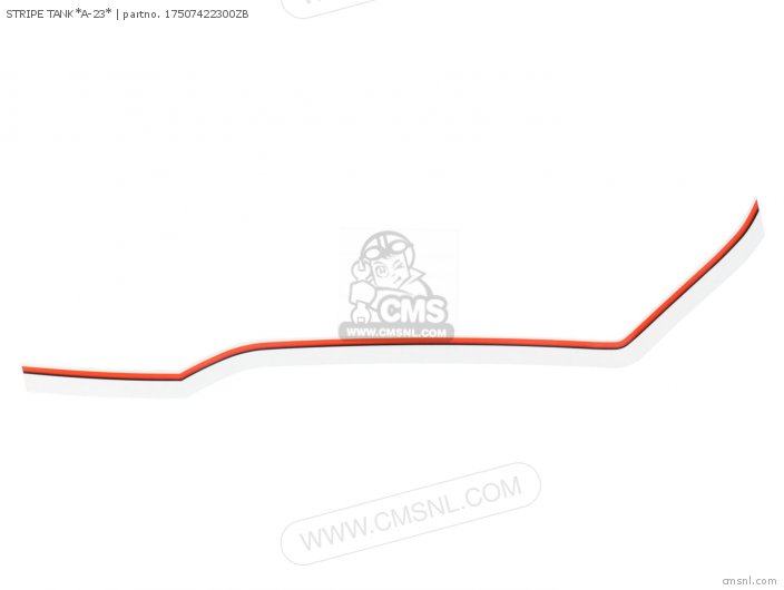 Honda STRIPE TANK*A-23* 17507422300ZB