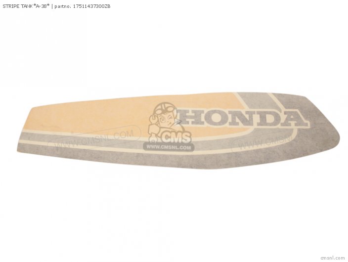 Honda STRIPE TANK*A-38* 17511437300ZB