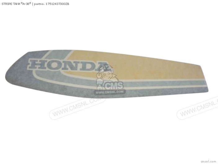 Honda STRIPE TANK*A-38* 17512437300ZB