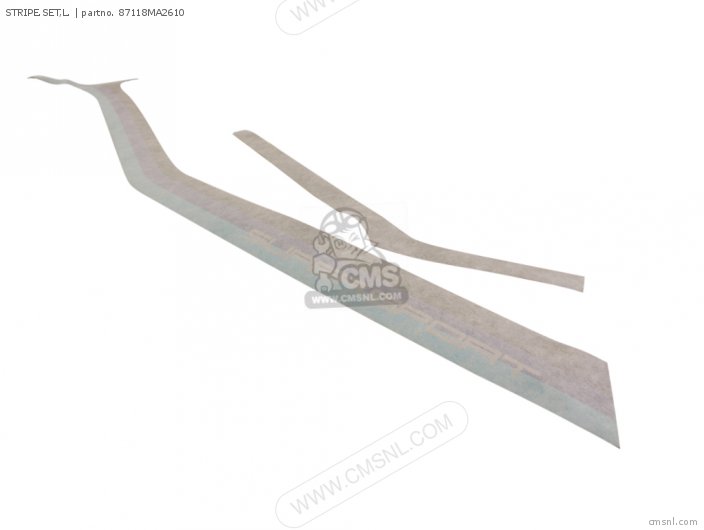 Honda STRIPE.SET,L. 87118MA2610