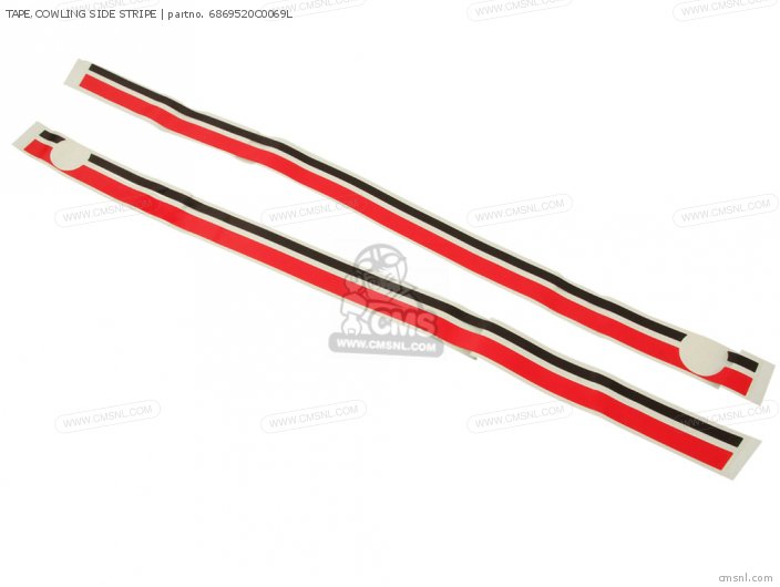 Suzuki TAPE,COWLING SIDE STRIPE 6869520C0069L Suzuki TAPE,COWLING SIDE STRIPE 6869520C0069L