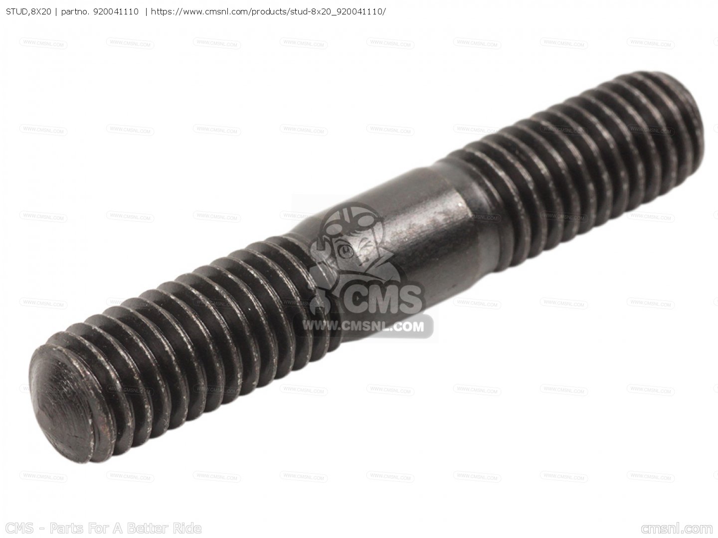 STUD,8X20 for KX125-M1 2003 EUROPE - order at CMSNL