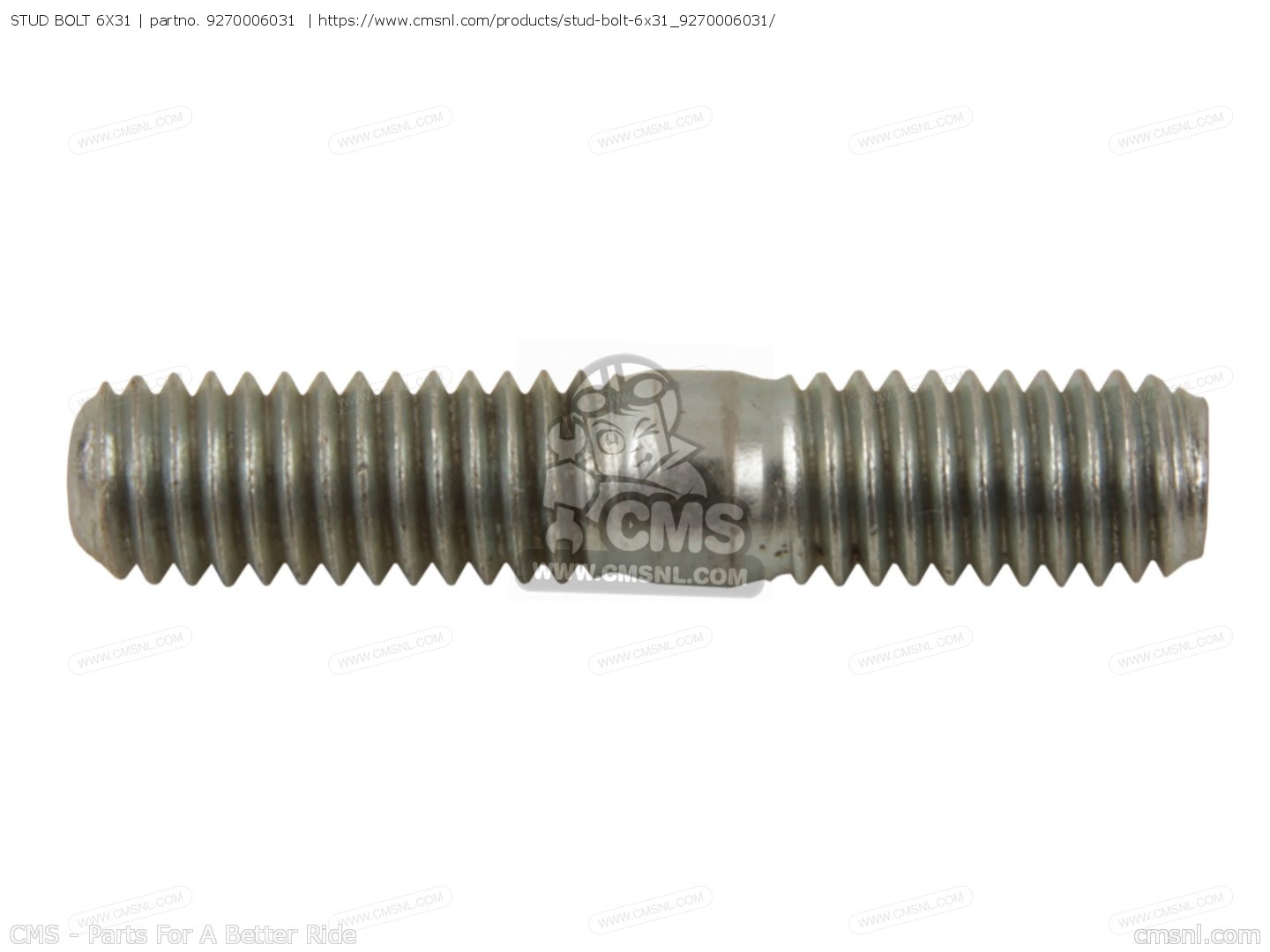 STUD BOLT 6X31 for CT90 TRAIL 1970 K2 USA order at CMSNL