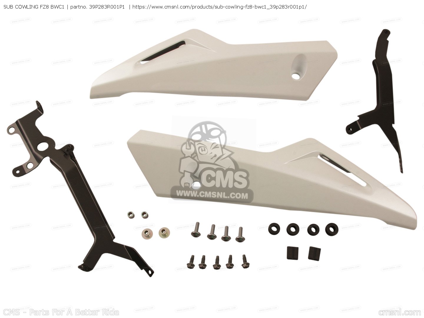 39P283R001P1 Sub Cowling Fz8 Bwc1, 39P283R001P1 Yamaha