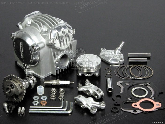 Takegawa SUPER HEAD 4 VALVE +R,VERSION UP KIT (15/20D CAMSHAFT) FOR 124CC 01030119