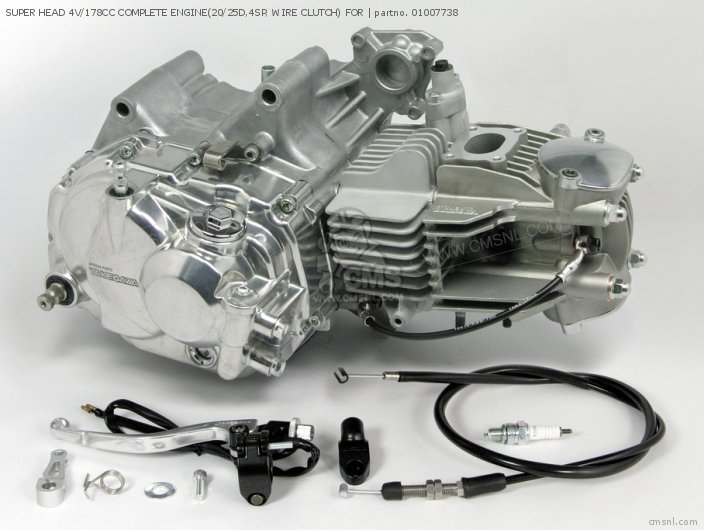 01007738 Super Head 4v/178cc Complete Engine(20/25d,4sp, Wire Clutch) For Takegawa buy the 01