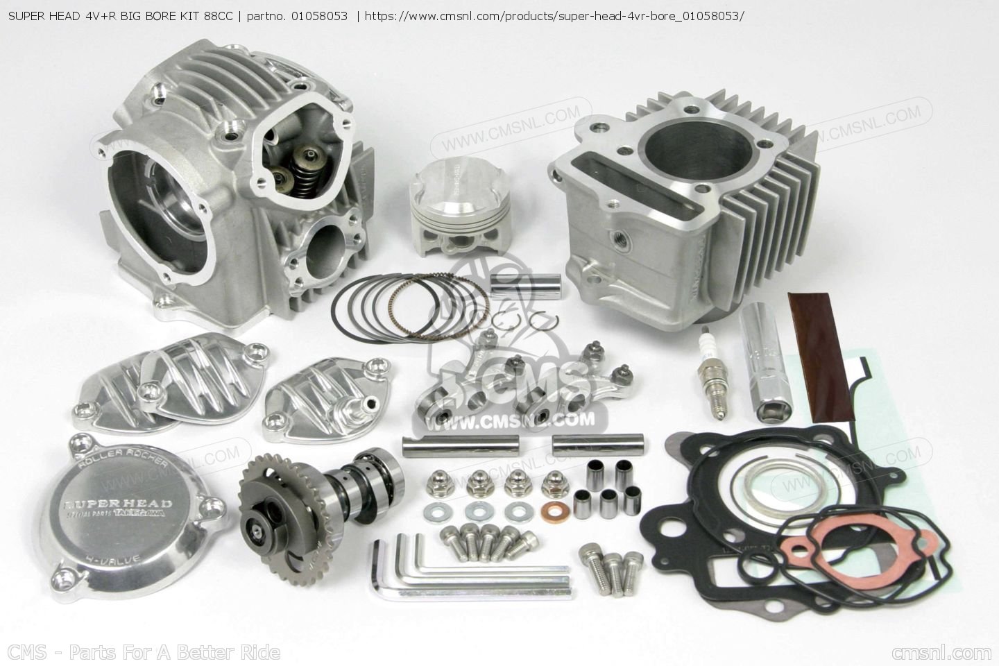 01058053: Super Head 4v+r Big Bore Kit 88cc Takegawa - buy the 01-05 ...