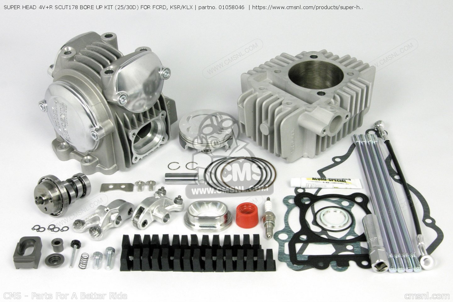 01058046: SUPER HEAD 4V+R SCUT178 BORE UP KIT (25/30D) FOR