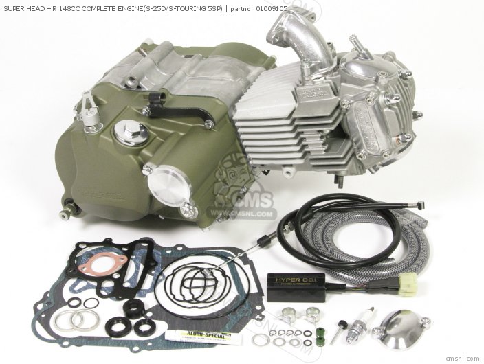 Takegawa SUPER HEAD +R 148CC COMPLETE ENGINE(S-25D/S-TOURING 5SP) 01009105