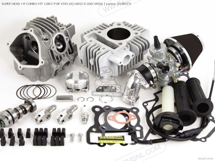 Takegawa SUPER HEAD +R COMBO KIT 138CC FOR KSR110(138CC/S-20D/VM26) 01050371