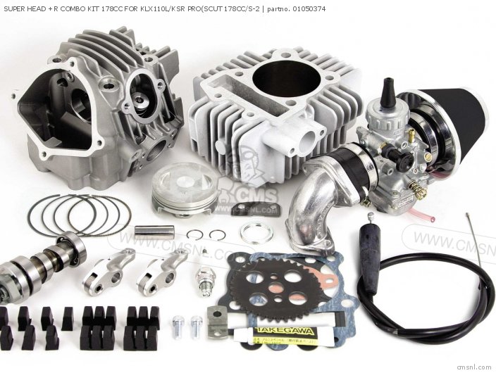 Takegawa SUPER HEAD +R COMBO KIT 178CC FOR KLX110L/KSR PRO(SCUT 178CC/S-2 01050374