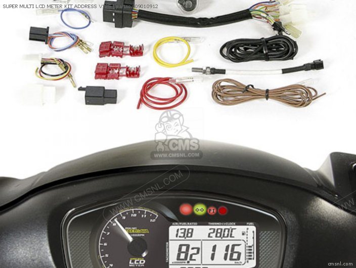 09010912: Super Multi Lcd Meter Kit Address V125 Takegawa - buy the  09-01-0912 at CMSNL