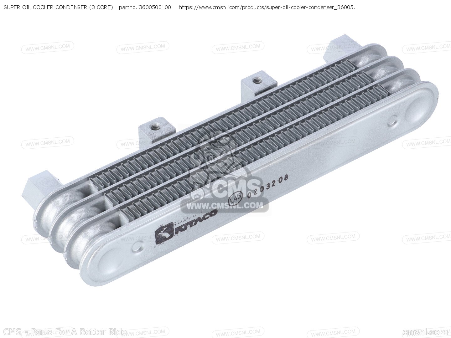 3600500100 Super Oil Cooler Condenser (3 Core) Kitaco buy the 360