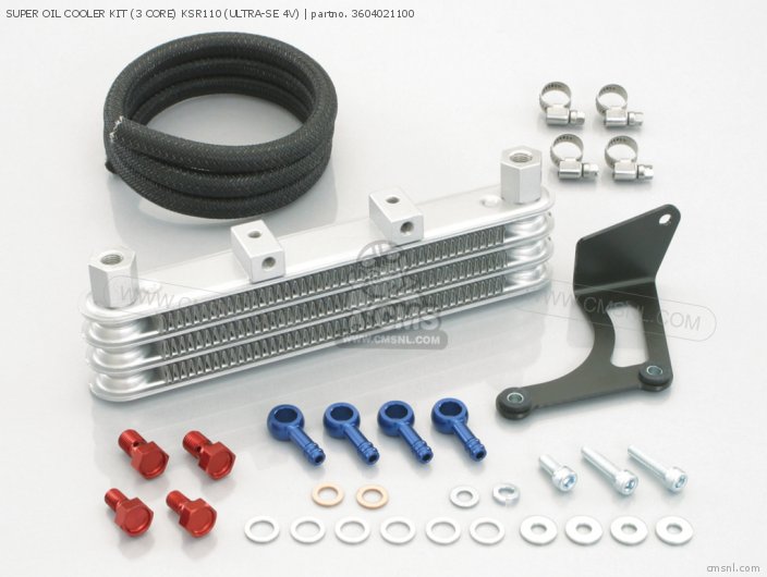 Kitaco SUPER OIL COOLER KIT (3 CORE) KSR110 (ULTRA-SE 4V) 3604021100