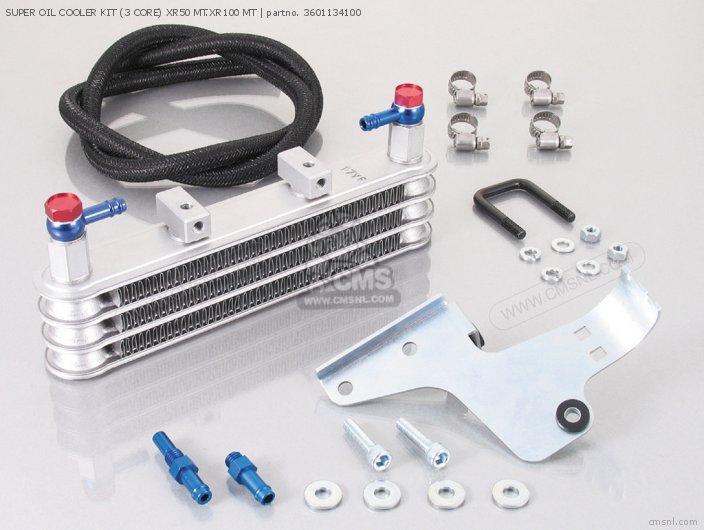 Kitaco SUPER OIL COOLER KIT (3 CORE) XR50 MT.XR100 MT 3601134100