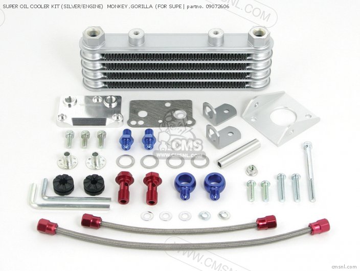 Takegawa SUPER OIL COOLER KIT (SILVER/ENGINE)  MONKEY ,GORILLA  (FOR SUPE 09072606