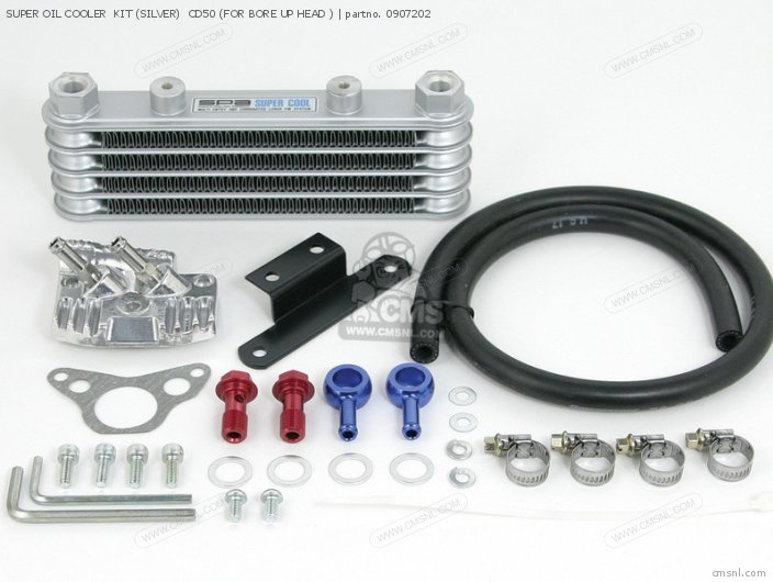 Takegawa SUPER OIL COOLER  KIT (SILVER)  CD50 (FOR BORE UP HEAD ) 0907202
