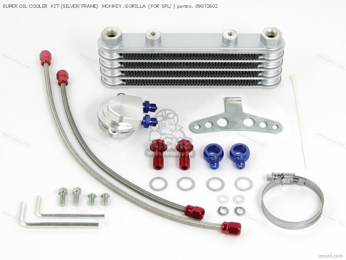 Takegawa SUPER OIL COOLER  KIT (SILVER/FRAME)  MONKEY ,GORILLA  (FOR SPL/ 09072602