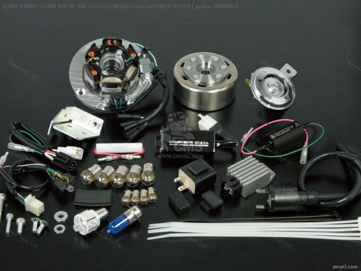 Takegawa SUPER STREET OUTER ROTOR AND 12V CONVERSION (W/O BATTERY) KIT FO 05020013