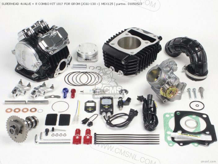 Takegawa SUPERHEAD 4VALVE + R COMBO KIT 181? FOR GROM (JC61-130 ~) MSX125 01050523