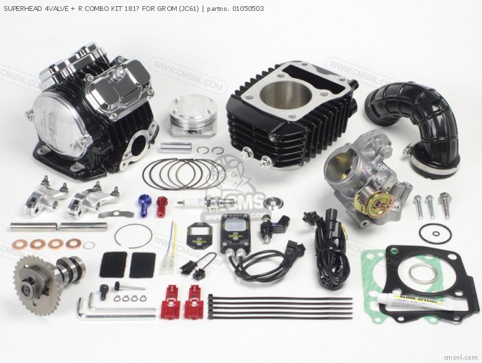 Takegawa SUPERHEAD 4VALVE + R COMBO KIT 181? FOR GROM (JC61) 01050503