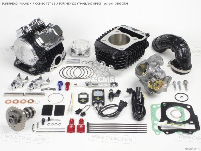 Takegawa SUPERHEAD 4VALVE + R COMBO KIT 181? FOR MSX125 (THAILAND SPEC) 01050504