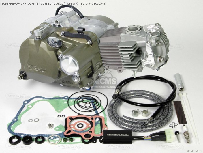 Takegawa SUPERHEAD-4V+R COMP. ENGINE KIT 106CC (PRIMARY) 01001543