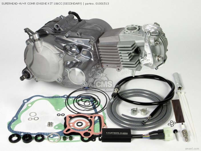 Takegawa SUPERHEAD-4V+R COMP. ENGINE KIT 106CC (SECONDARY) 01001513