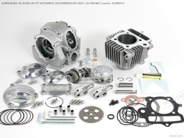 Takegawa SUPERHEAD(+R) BORE-UP KIT AUTOMATIC DECOMPRESSION 88CC 12V-MONKE 01058014