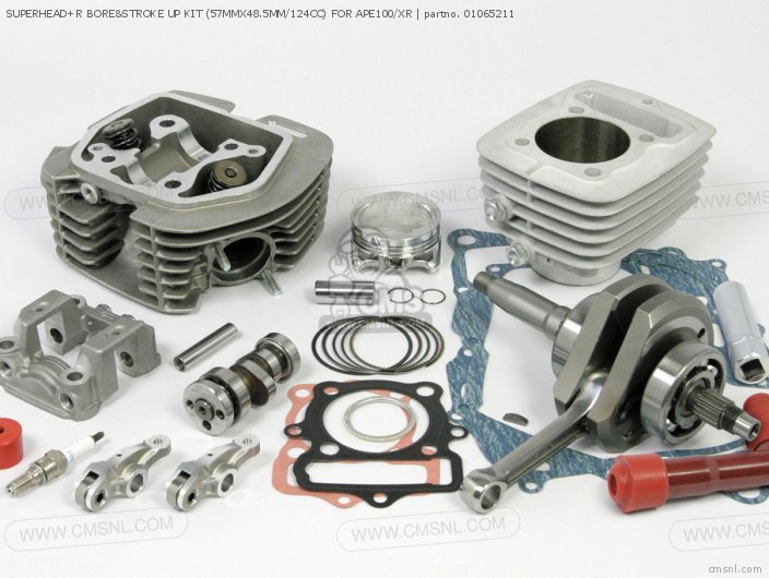 Takegawa SUPERHEAD+R BORE&STROKE UP KIT (57MMX48.5MM/124CC) FOR APE100/XR 01065211