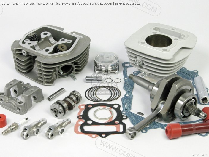 Takegawa SUPERHEAD+R BORE&STROKE UP KIT (58MMX48.5MM/130CC) FOR APE100/XR 01065212