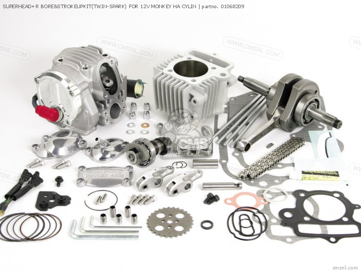 Takegawa SUPERHEAD+R BORE&STROKEUPKIT(TWIN-SPARK) FOR 12V MONKEY HA CYLIN 01068209