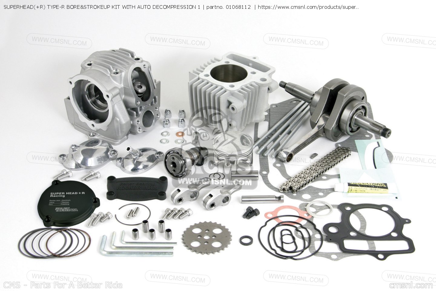 01068112: SUPERHEAD(+R) TYPE-R BORE&STROKEUP KIT WITH AUTO