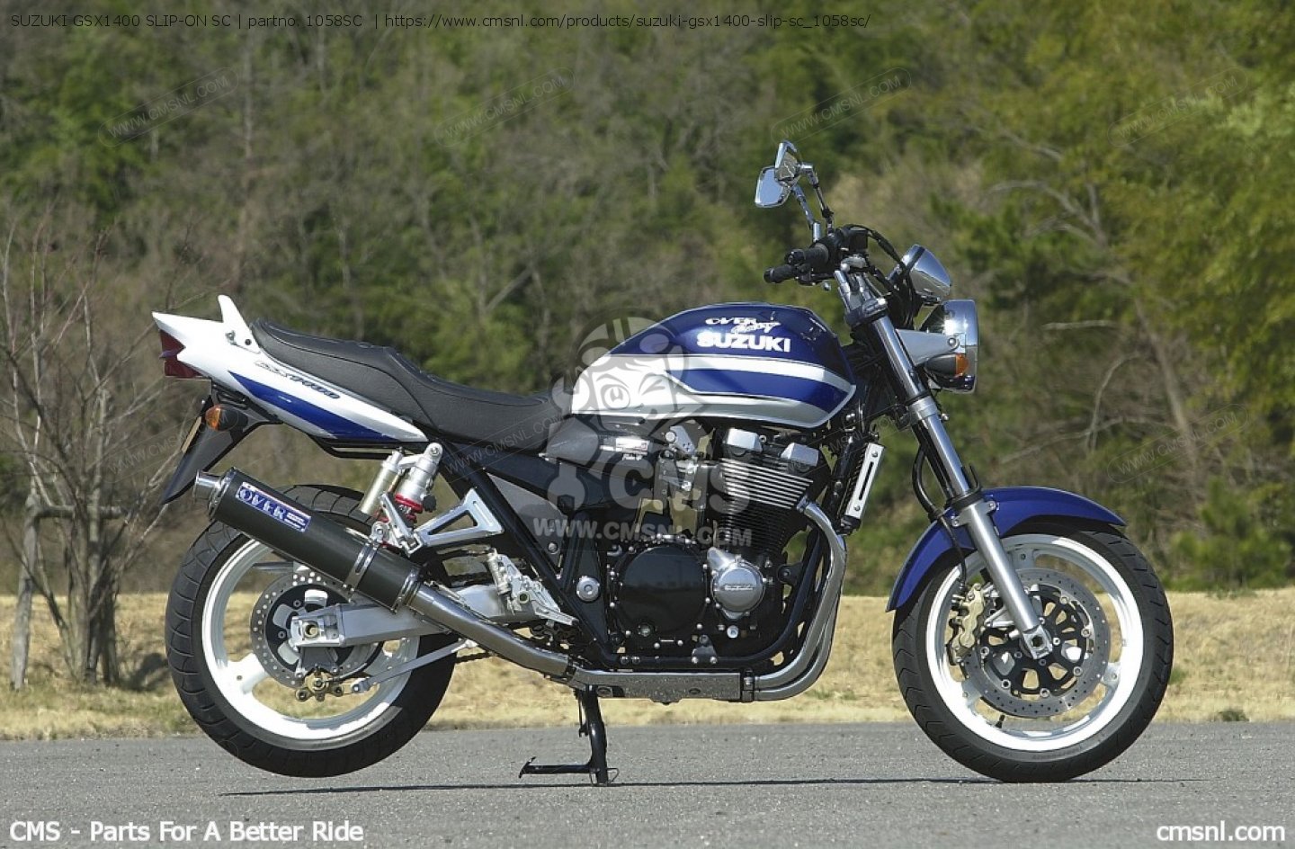 1058SC: SUZUKI GSX1400 SLIP-ON SC Over Racing - buy the 10