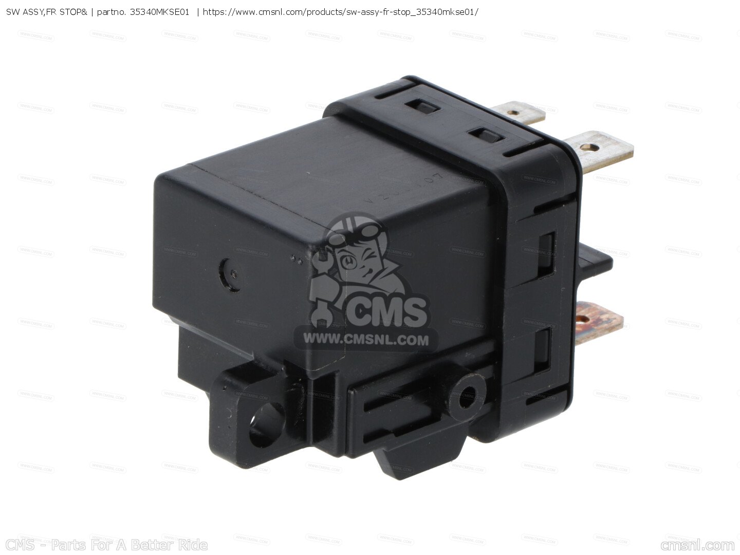35340MKSE01: SW ASSY,FR STOP& Honda - buy the 35340-MKS-E01