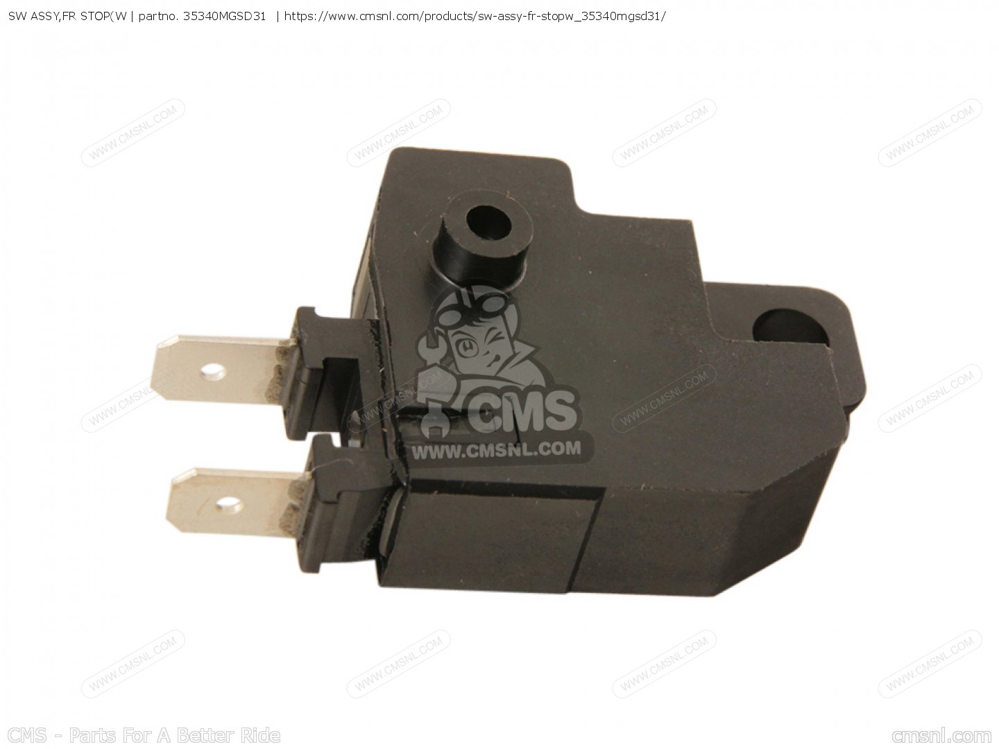 SW ASSY,FR STOP(W for MSX125 2013 (D) JAPAN JC61-100 - order at CMSNL