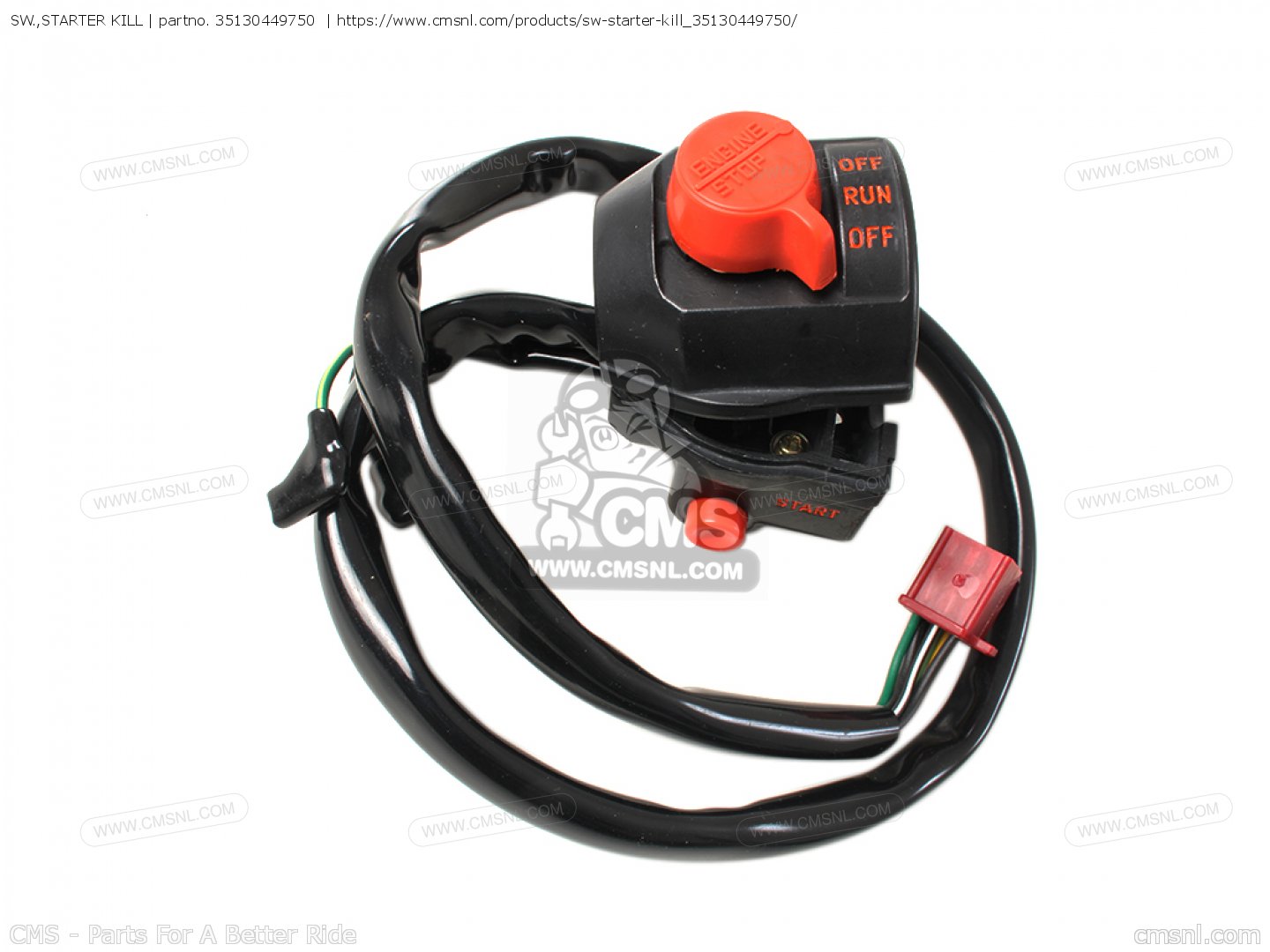 SW.,STARTER KILL for CX500D DELUXE 1981 (B) USA order at CMSNL