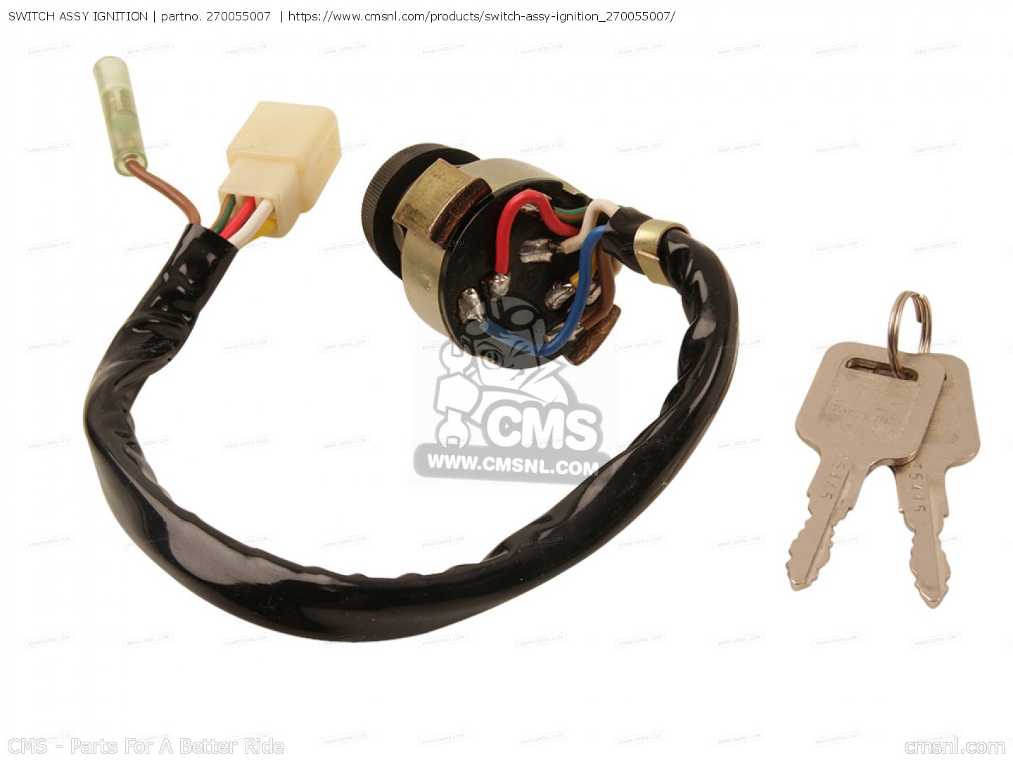 SWITCH ASSY IGNITION for KZ650D2 SR 1979 USA CANADA order at CMSNL