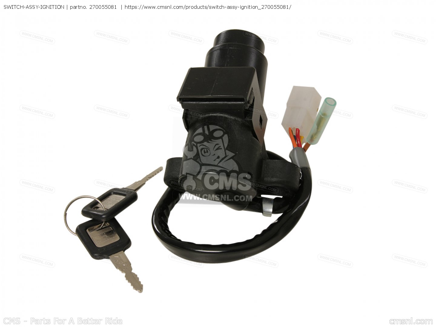 270055081: Switch-assy-ignition Kawasaki - buy the 27005-5081 at CMSNL